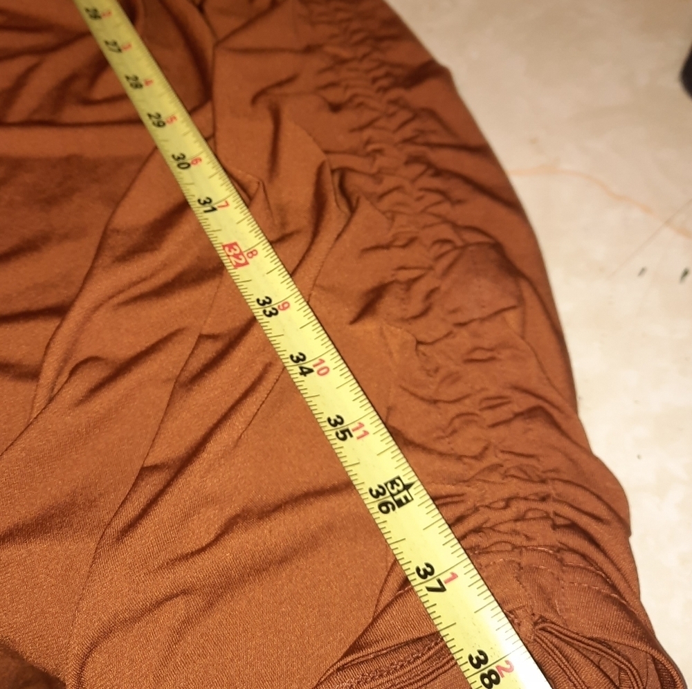 SHEIN Brown Ruched Mini Dress - Picture 6 of 10